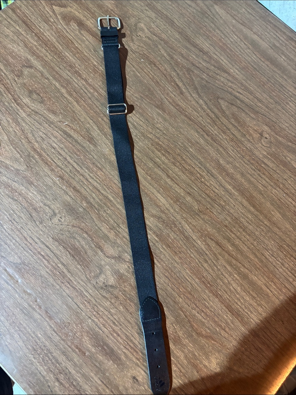 adidas baseball Black Adjustable Kids Belt with Silver Buckle